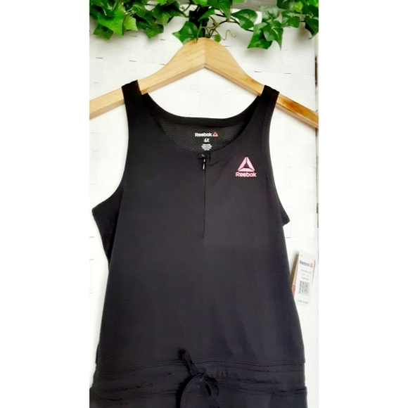 Reebok Girls Racerback Drawstring Active Jumpsuit - Picture 13 of 16